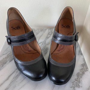 Sofft vintage style heeled Mary Jane, size 7W